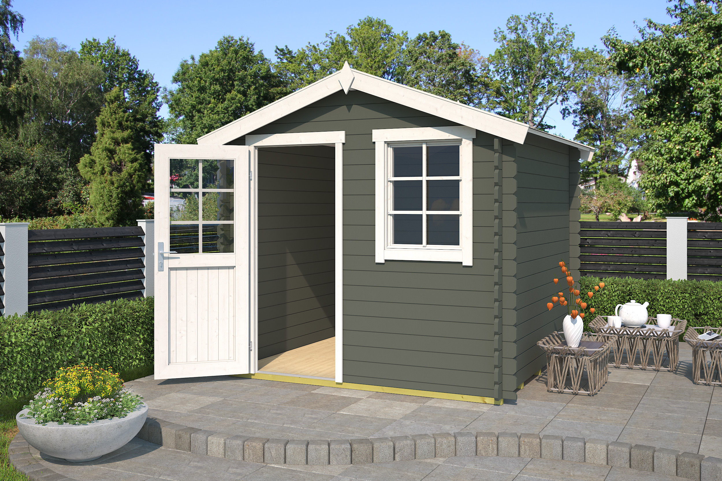Wels 230x230 Green Grey-Wit