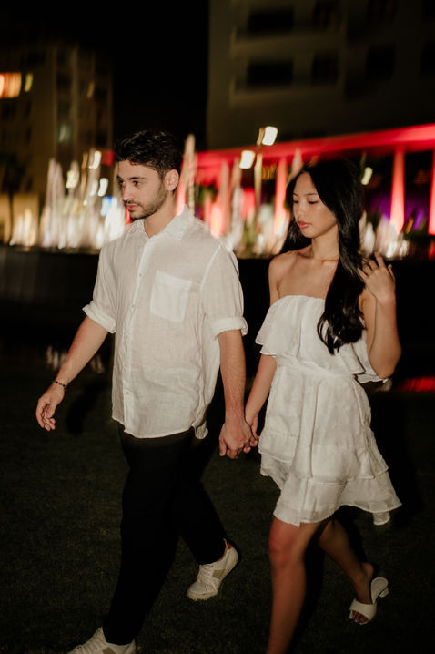 night couple session