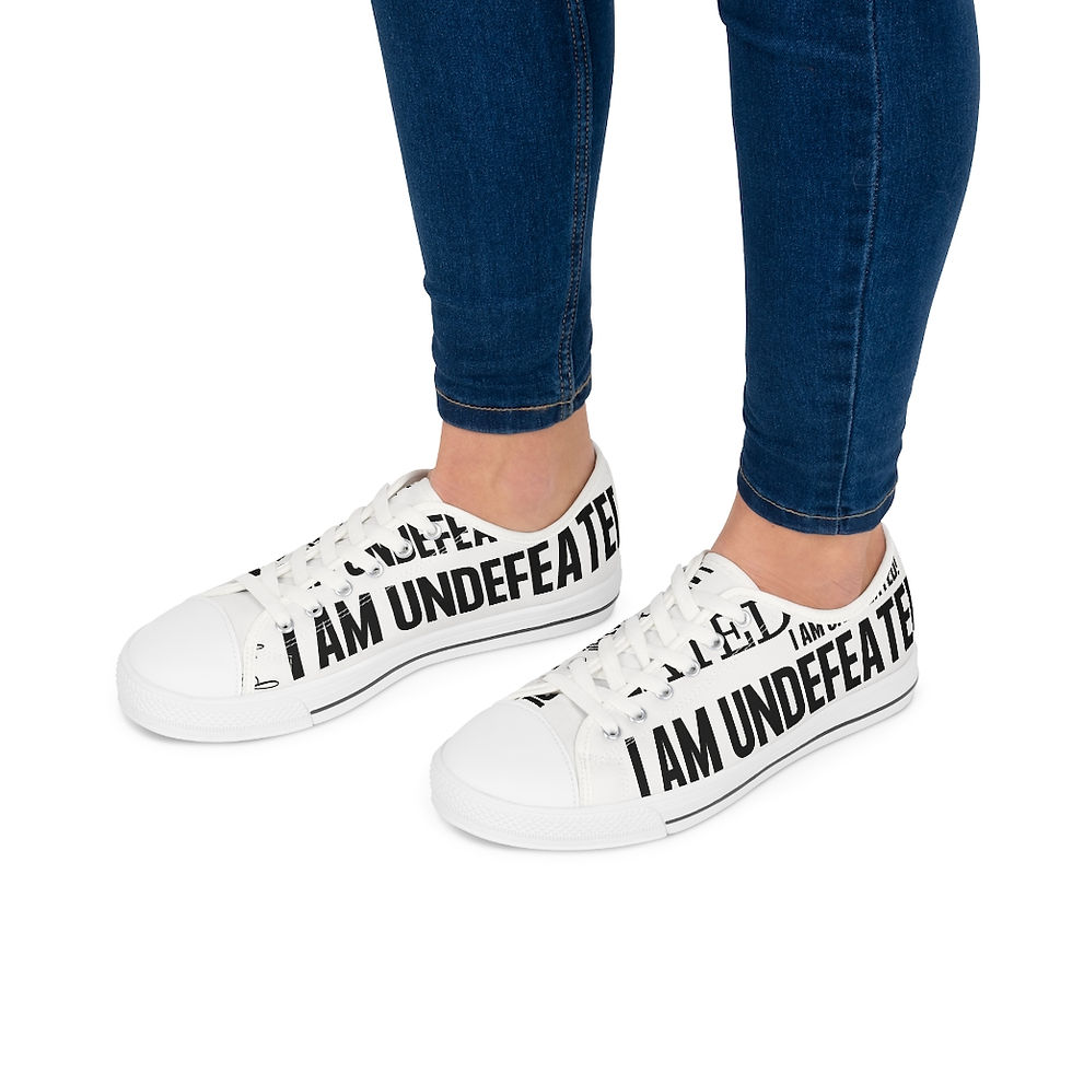 Thumbnail: “IAM” Women's Low Top Sneakers (White)