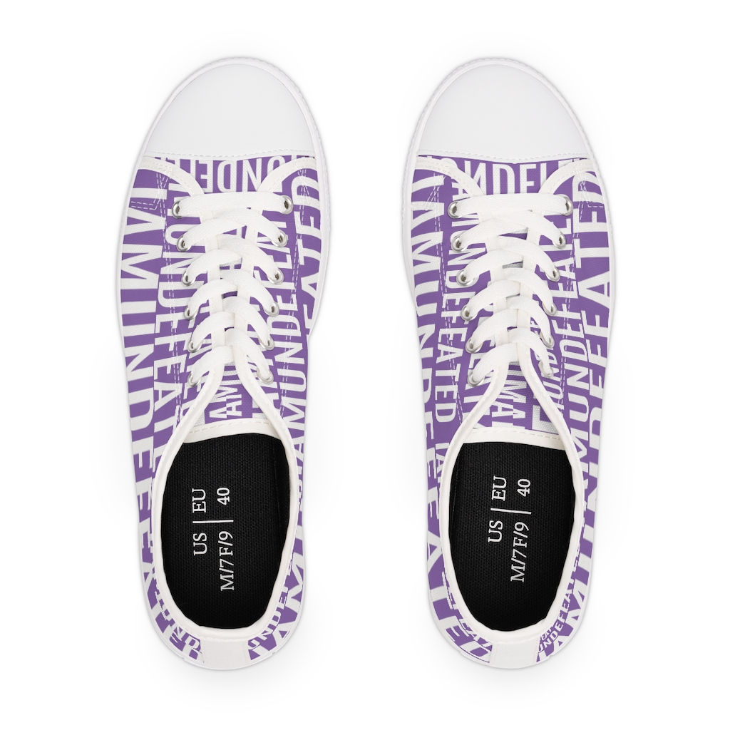 Women's Low Top Sneakers (Purple)