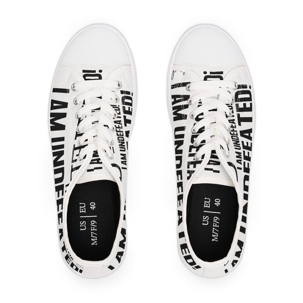 “IAM” Women's Low Top Sneakers (White)