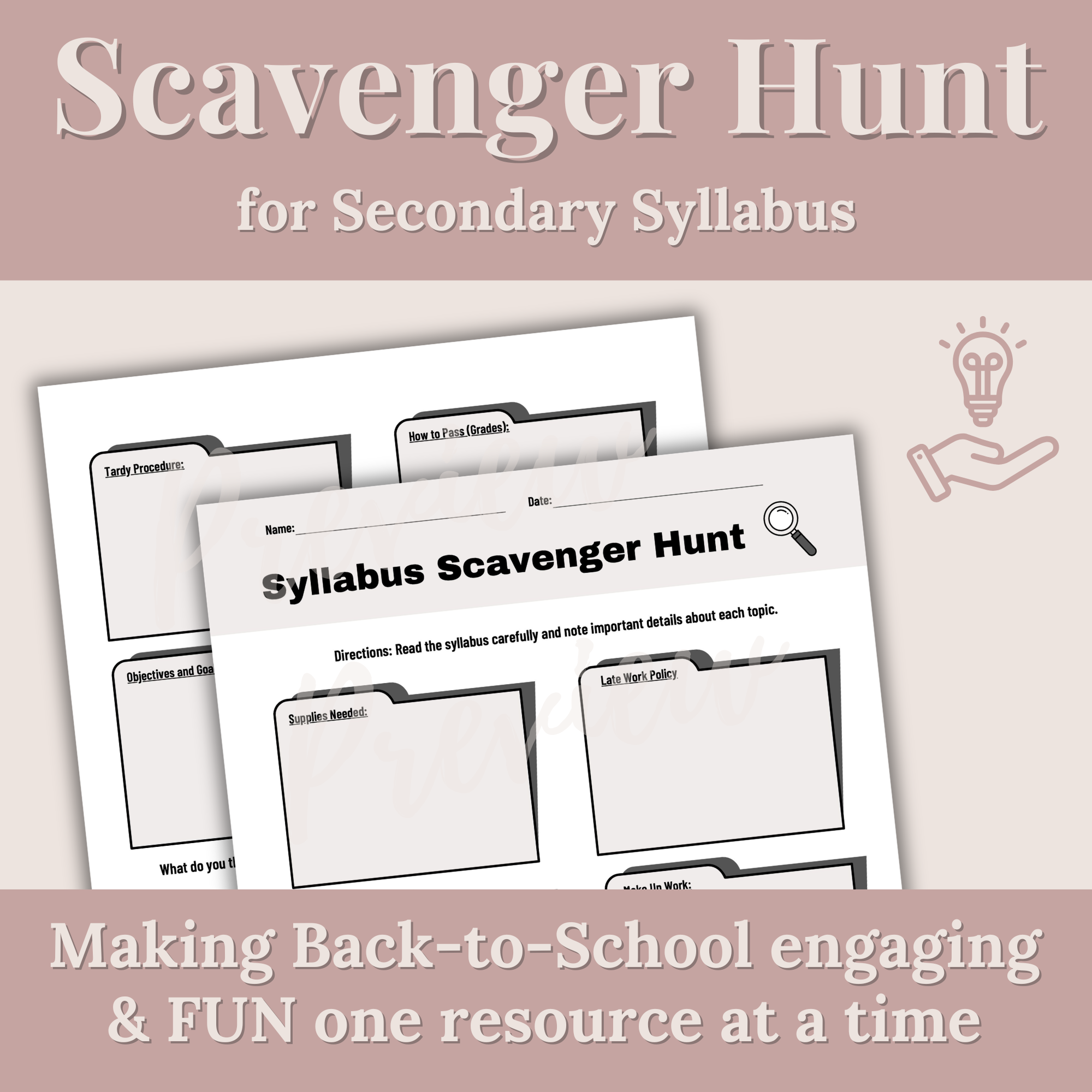 Syllabus Scavenger Hunt