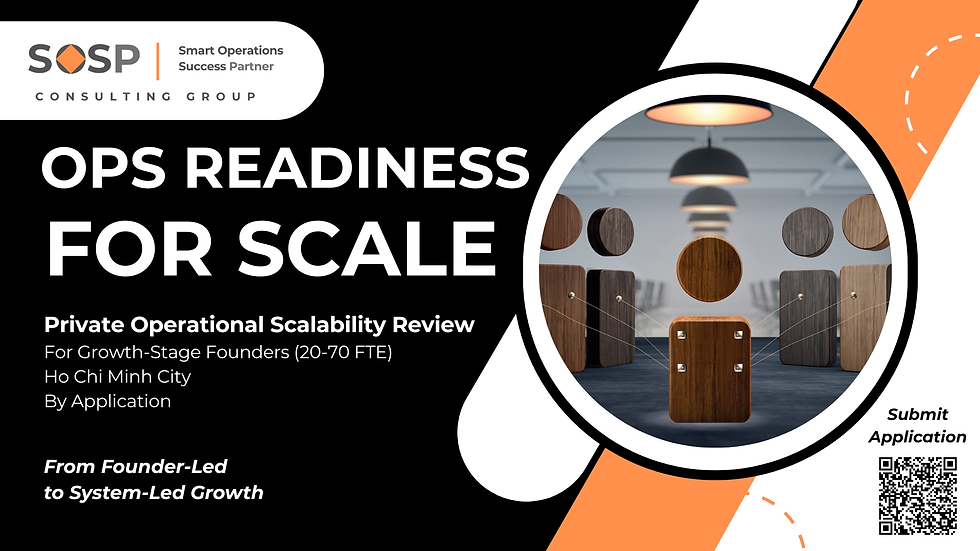 OPS READINESS FOR SCALE: Private Operational Scalability Review