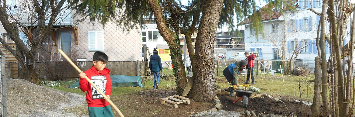 Gartengestaltung nach Ideen der Kinder