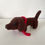 Thumbnail: Hand Knitted Dachshund with Red Scarf