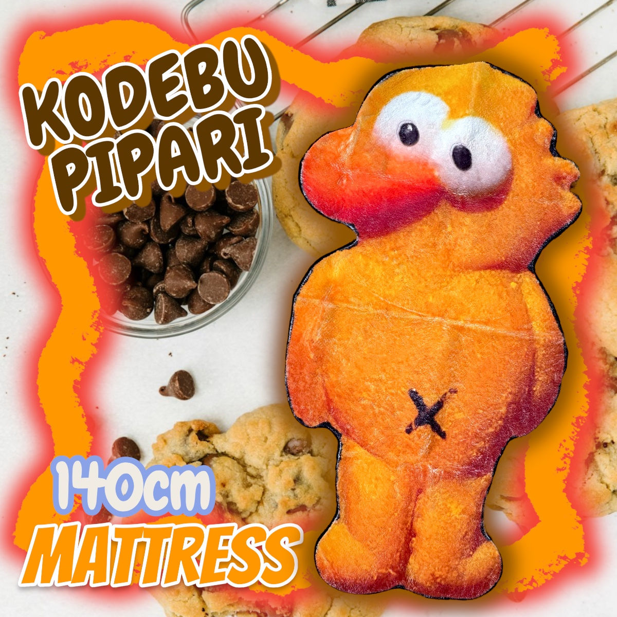 ☑︎【限定】小デブぴぱり一匹ラグマット【140サイズ】🧡✨🍪