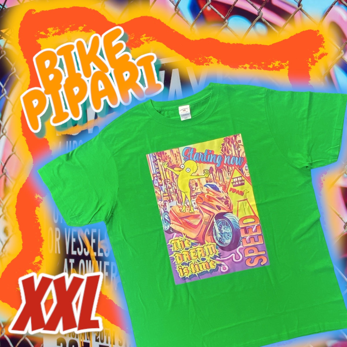 ☑︎sawakichiバイクぴぱりTシャツXXL🌈🛵