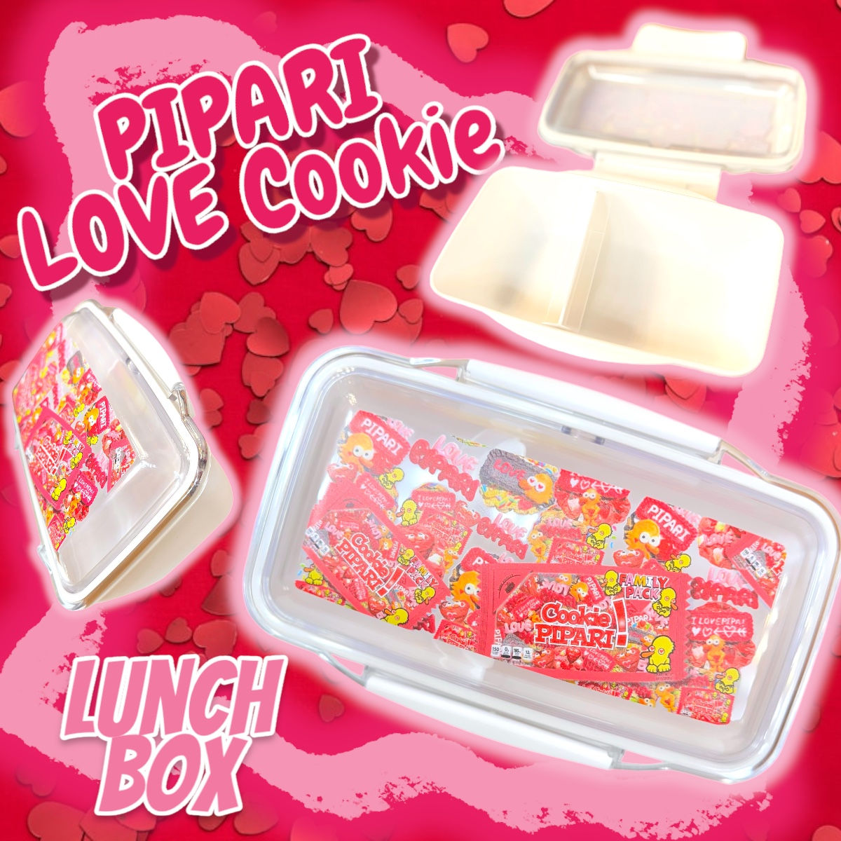 ☑︎LOVEクッキーぴぱりランチボックス💗😍🌈