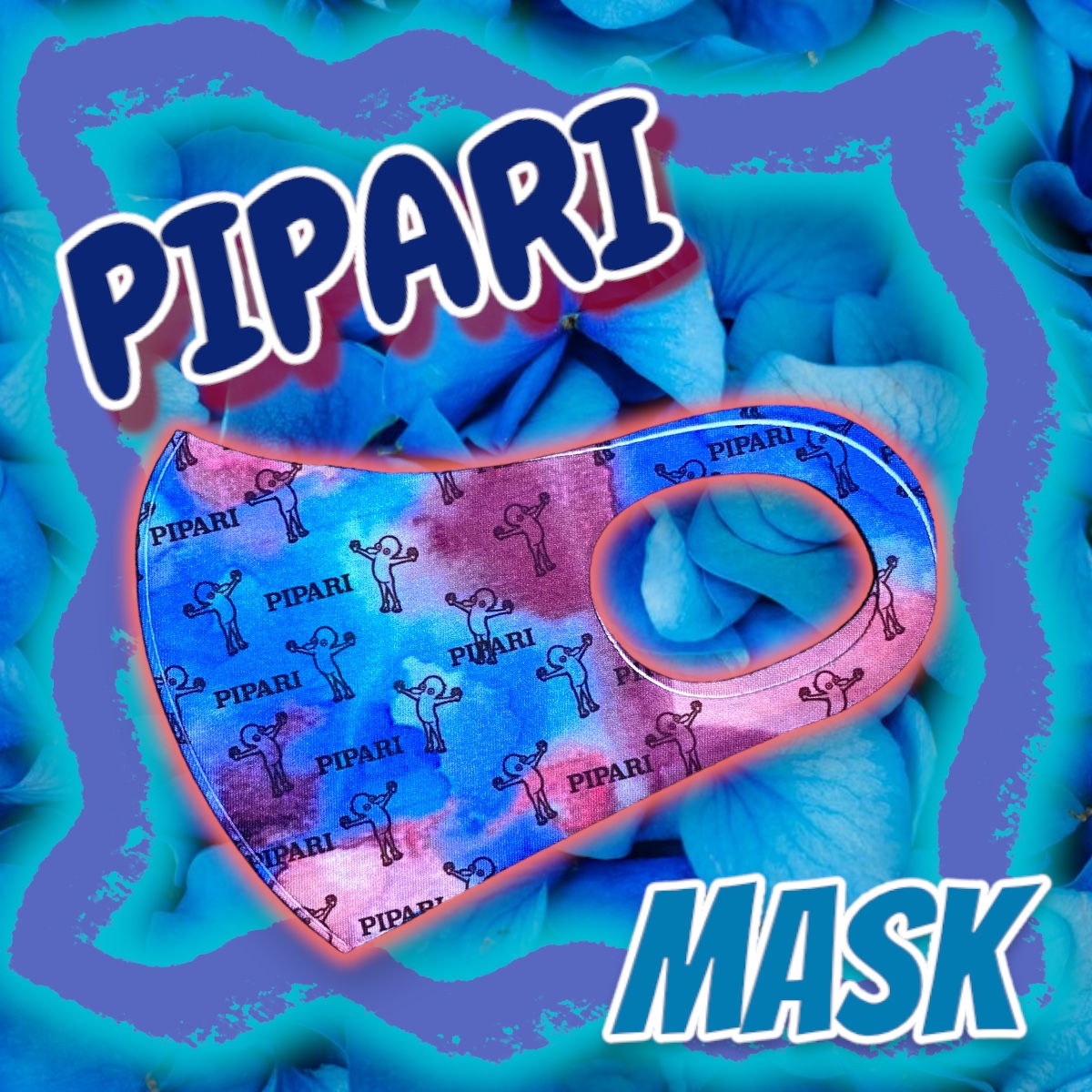 ☑︎淡いブルーパープルマスク💜💙