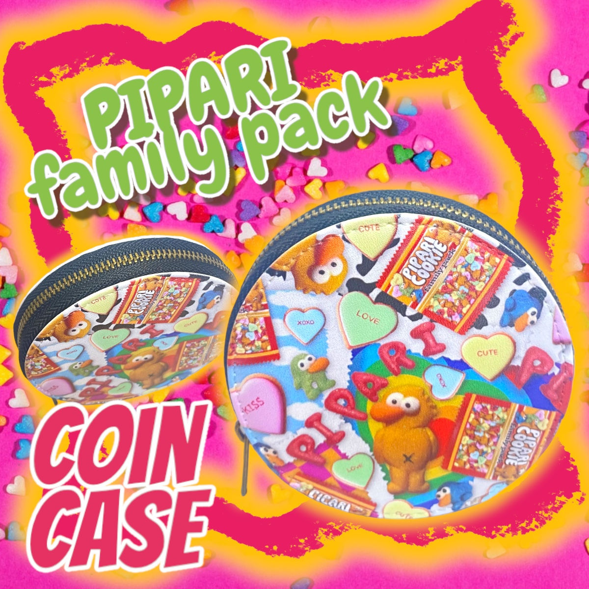 ☑︎小デブファミリーぴぱりコインケース💓🌈😻【高品質PUレザー】