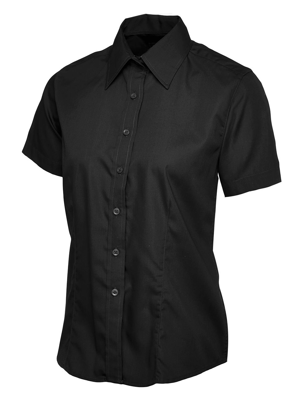 Thumbnail: Ladies Poplin Half Sleeve Shirt - UC712