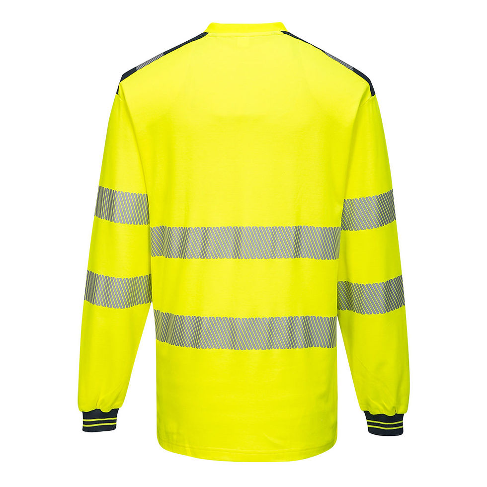Thumbnail: PW3 Hi-Vis Cotton Comfort T-Shirt L/S - T185