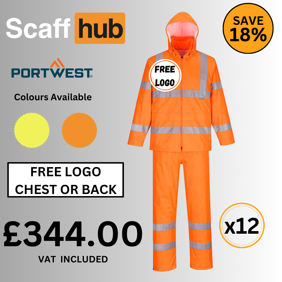 Scaff Team Bundle @ Hi-Vis Pack away Rain Suit 12 bundle