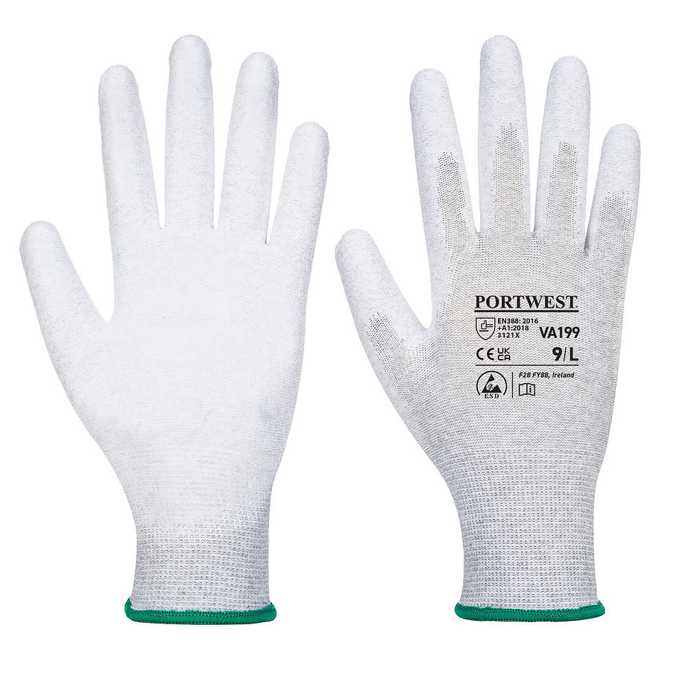 Vending Antistatic PU Palm Glove - VA199