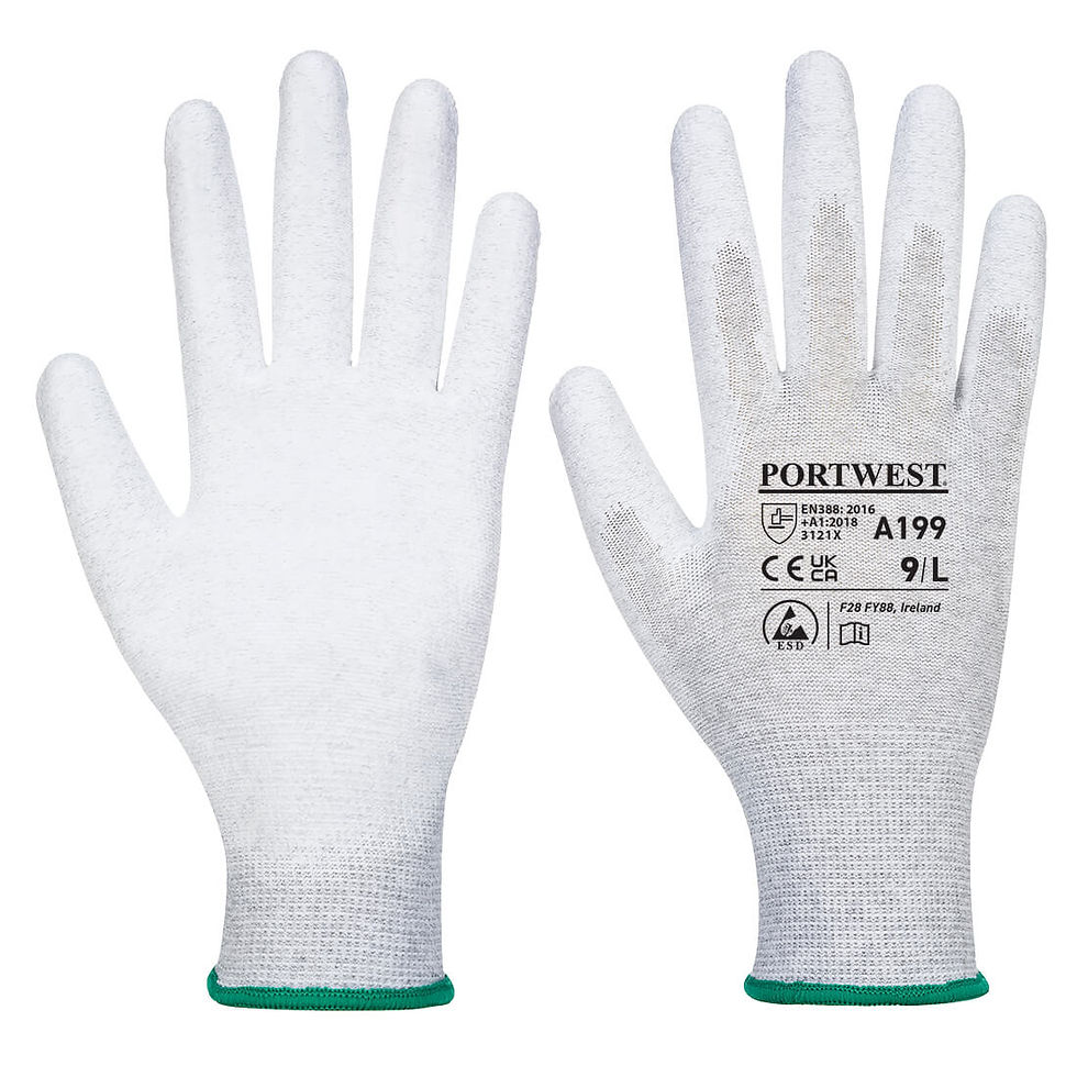 Antistatic PU Palm Glove - A199