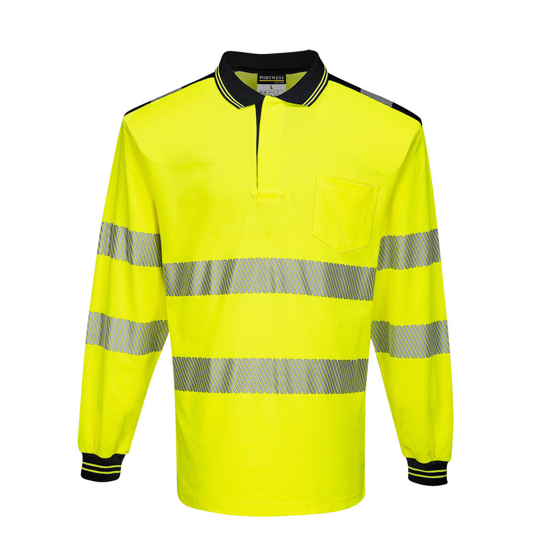 PW3 Hi-Vis Cotton Comfort Polo Shirt L/S - T184