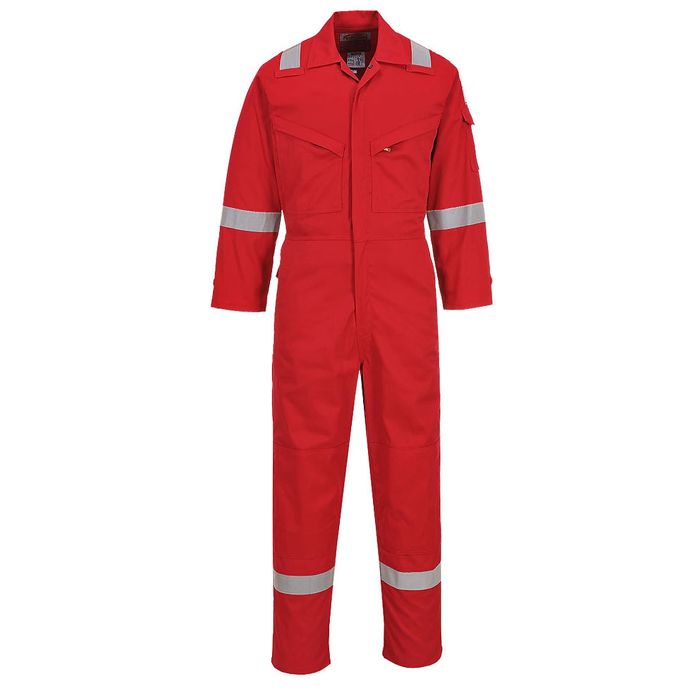 Thumbnail: Flame Resistant Light Weight Anti-Static Coverall 280g - FR28