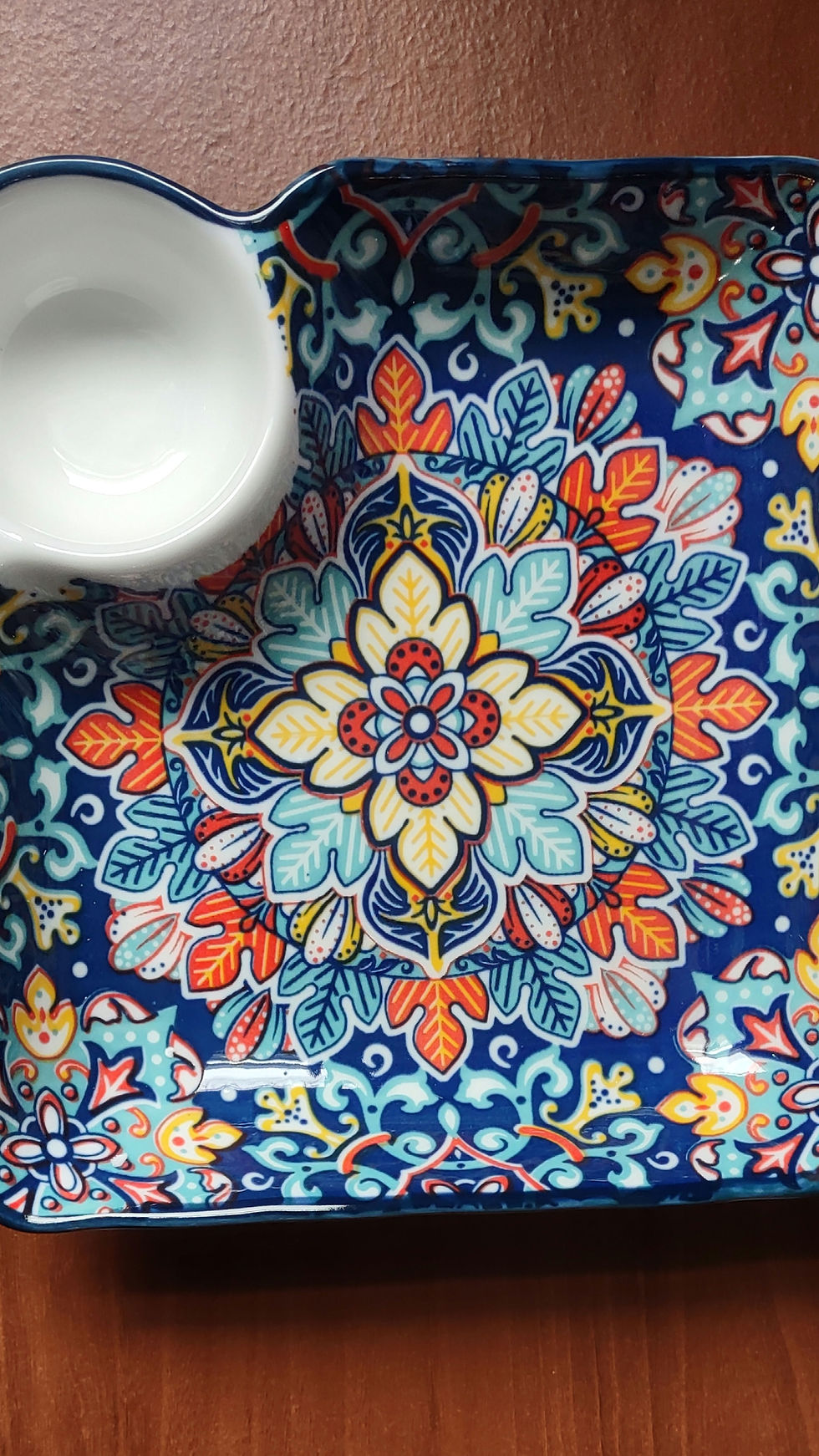 Blue Square Offering Dish