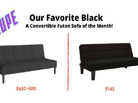 This $145 Futon Sofa is almost a perfect dupe for a $420-$680 Convertible sofa