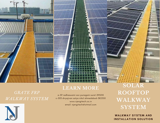 MAINTENANCE-FREE FRP ROOFTOP WALKWAY SYSTEM