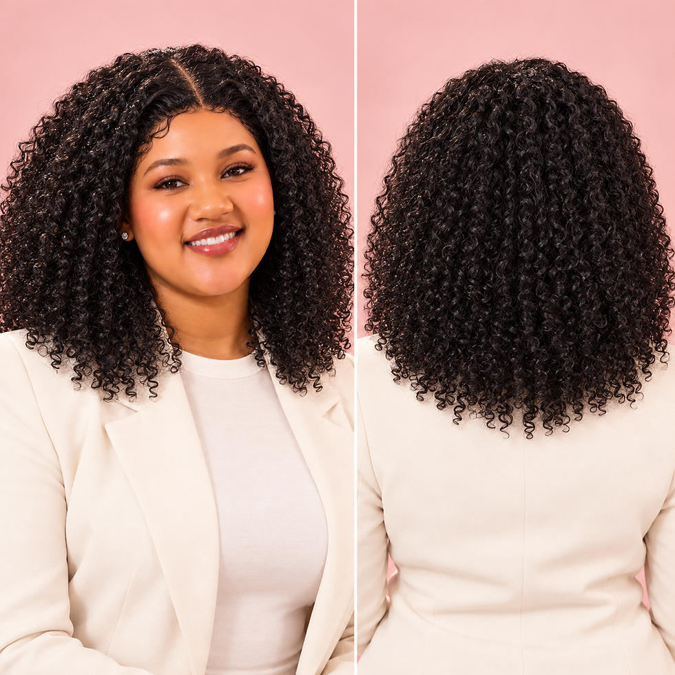 Thumbnail: Luxury kinky curly Glueless wig