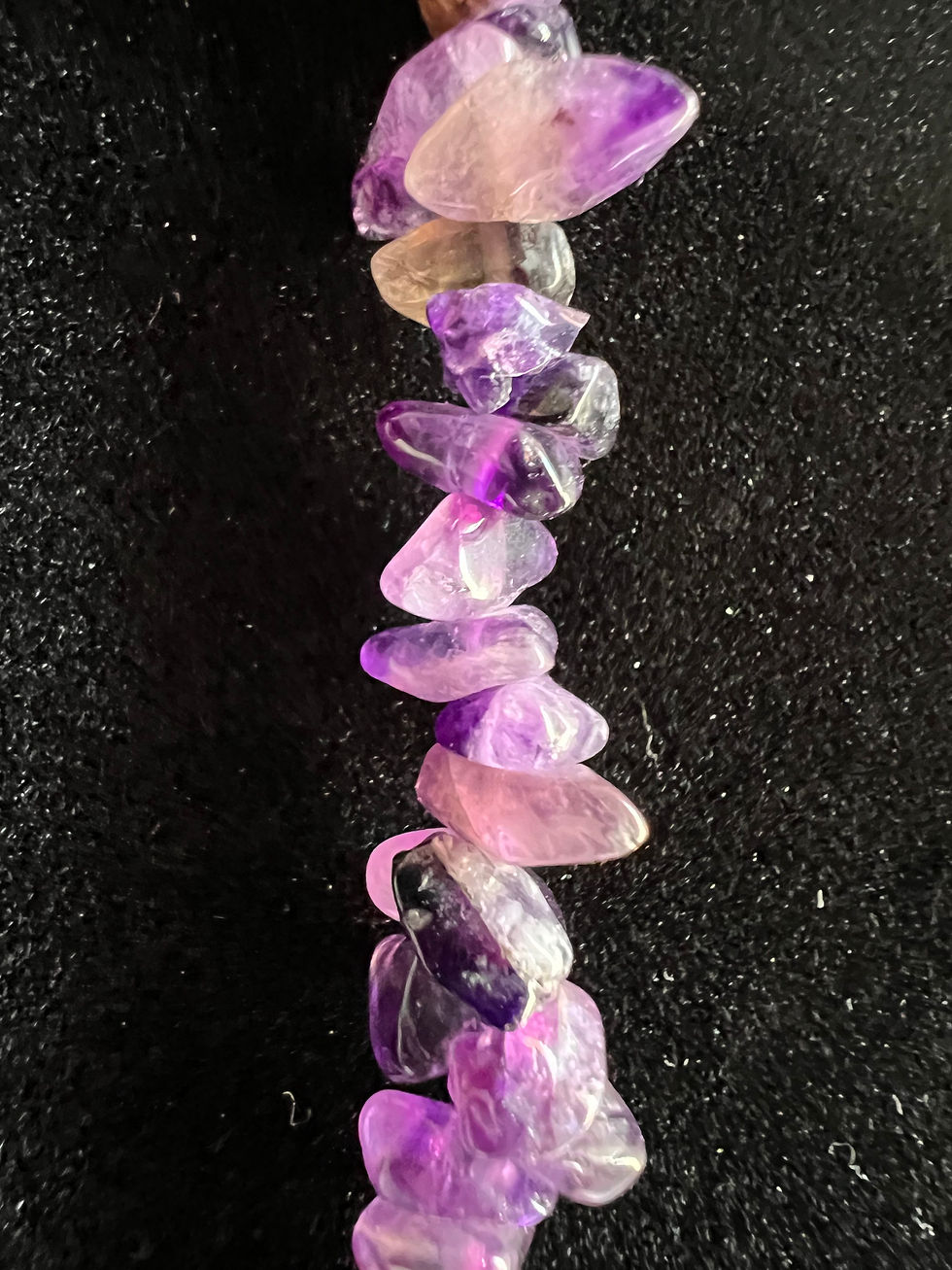 Thumbnail: Amethyst Chip Necklace / 32"