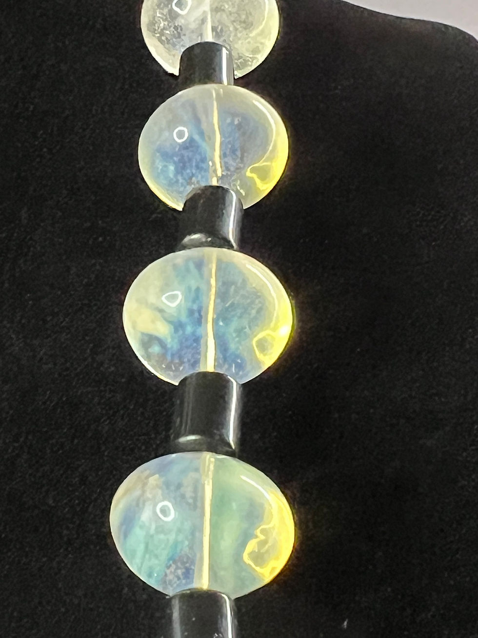Thumbnail: Quartz, Onyx and Sterling Silver Necklace