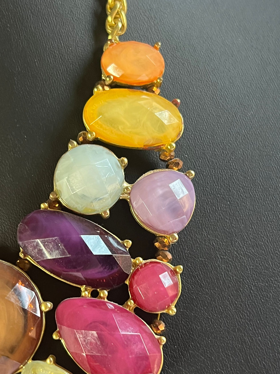 Thumbnail: Alfani Chunky Multi Rhinestone Necklace