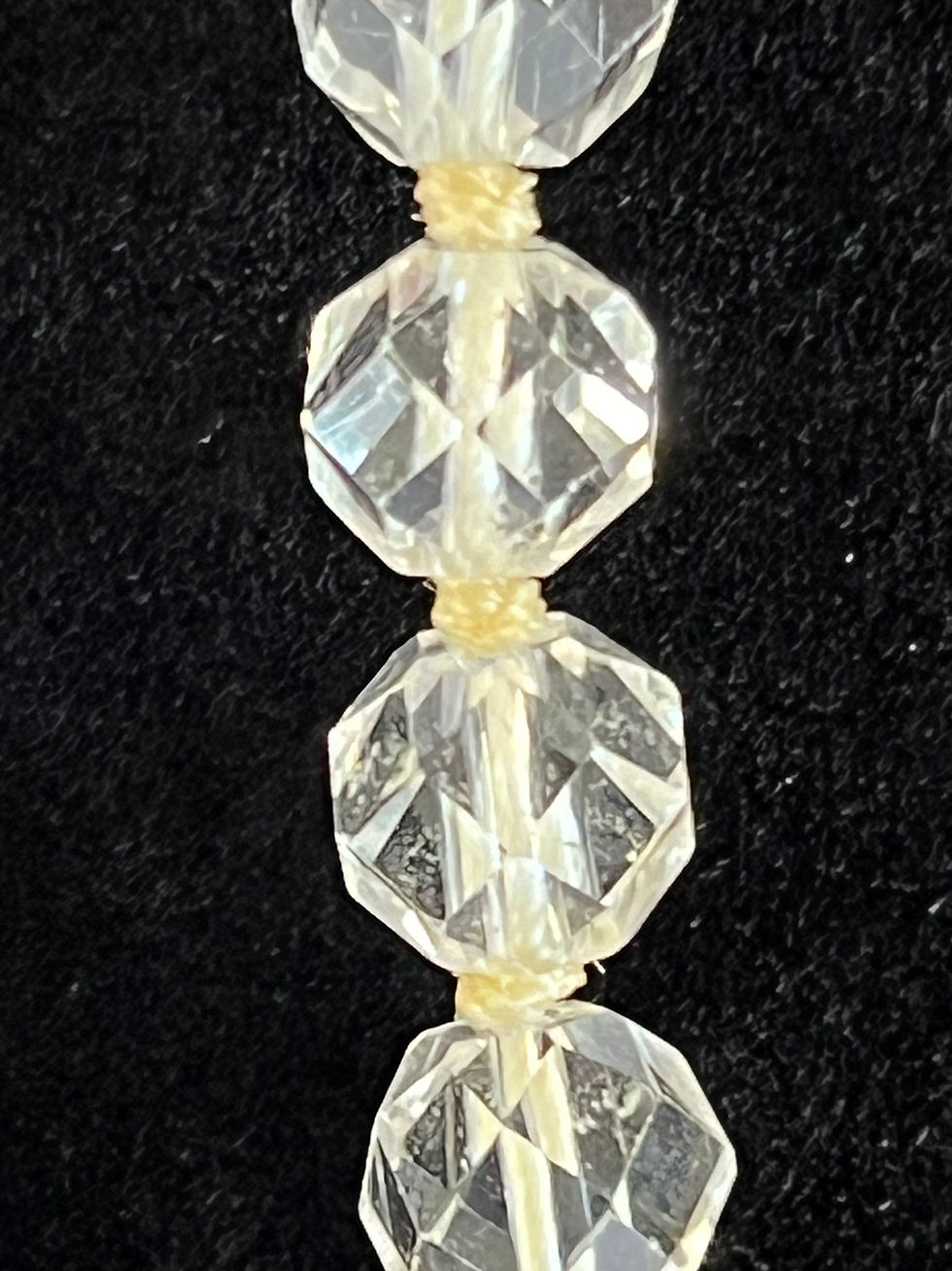 Thumbnail: Brilliant Cut Crystal Beaded Necklace / 36"
