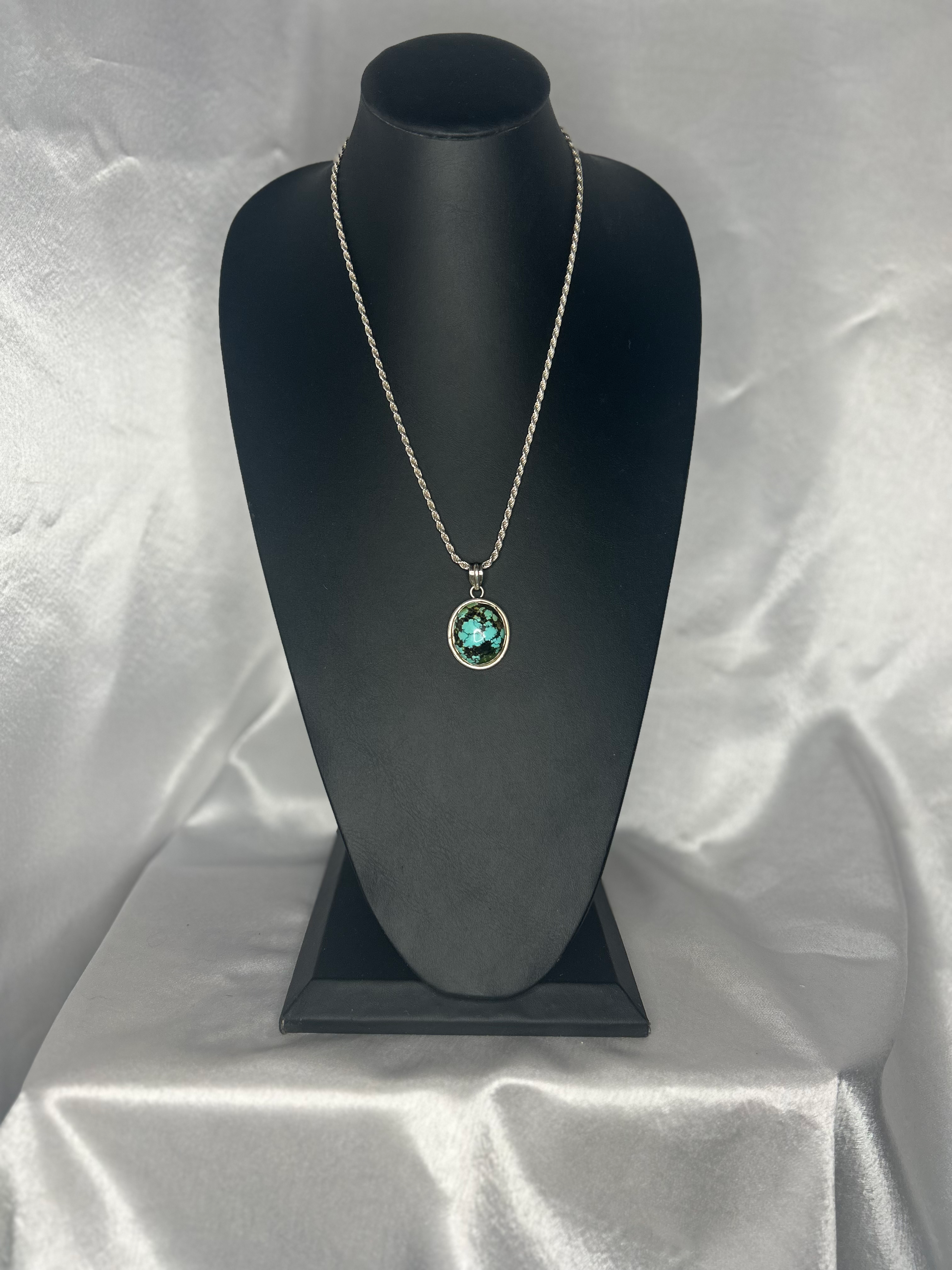 Desert Sky Turquoise Pendant Necklace