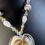Thumbnail: Glass Heart Pendant on a Crystal Bead Necklace
