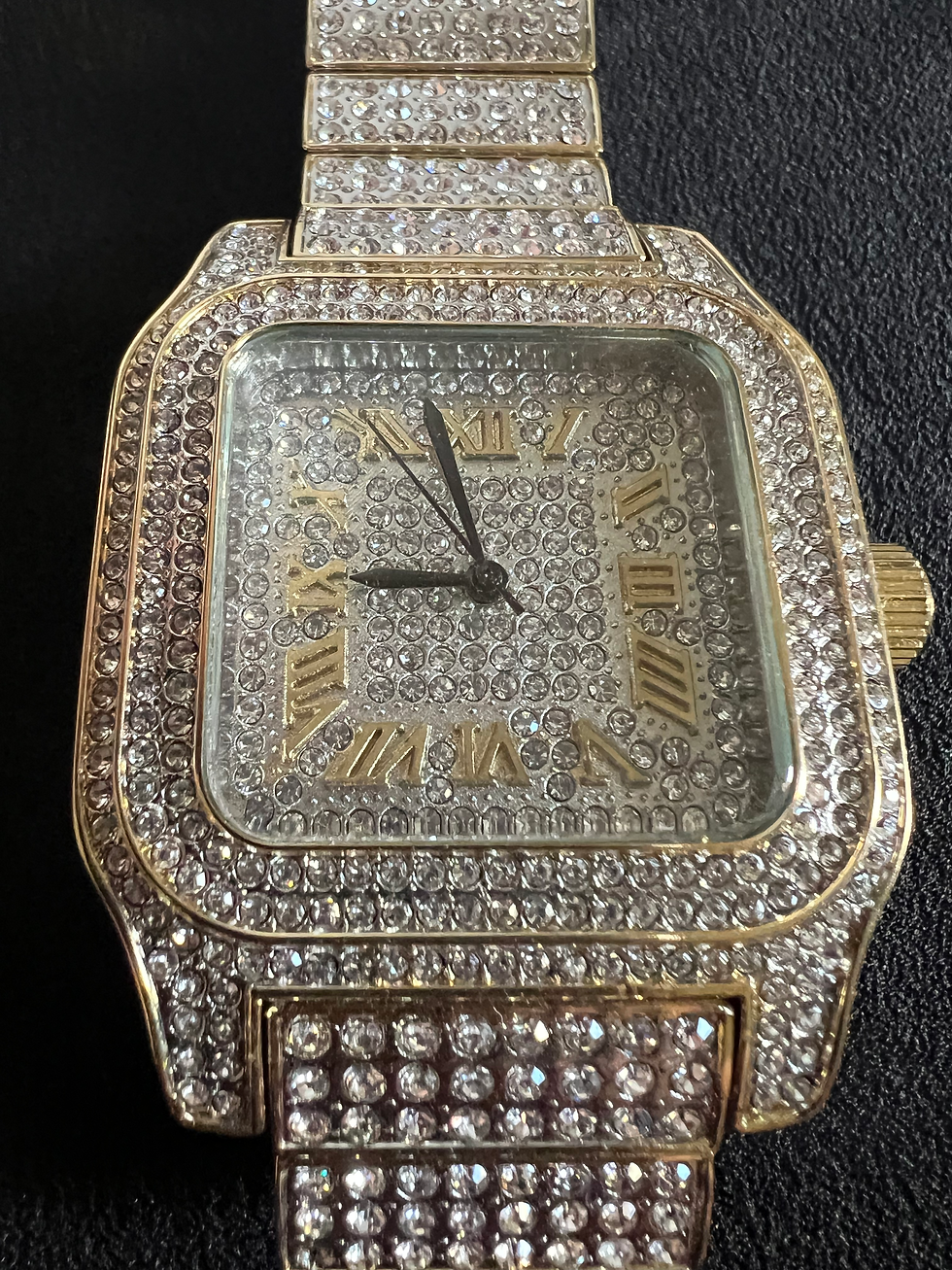 Hip Hop Iced Bling Watch