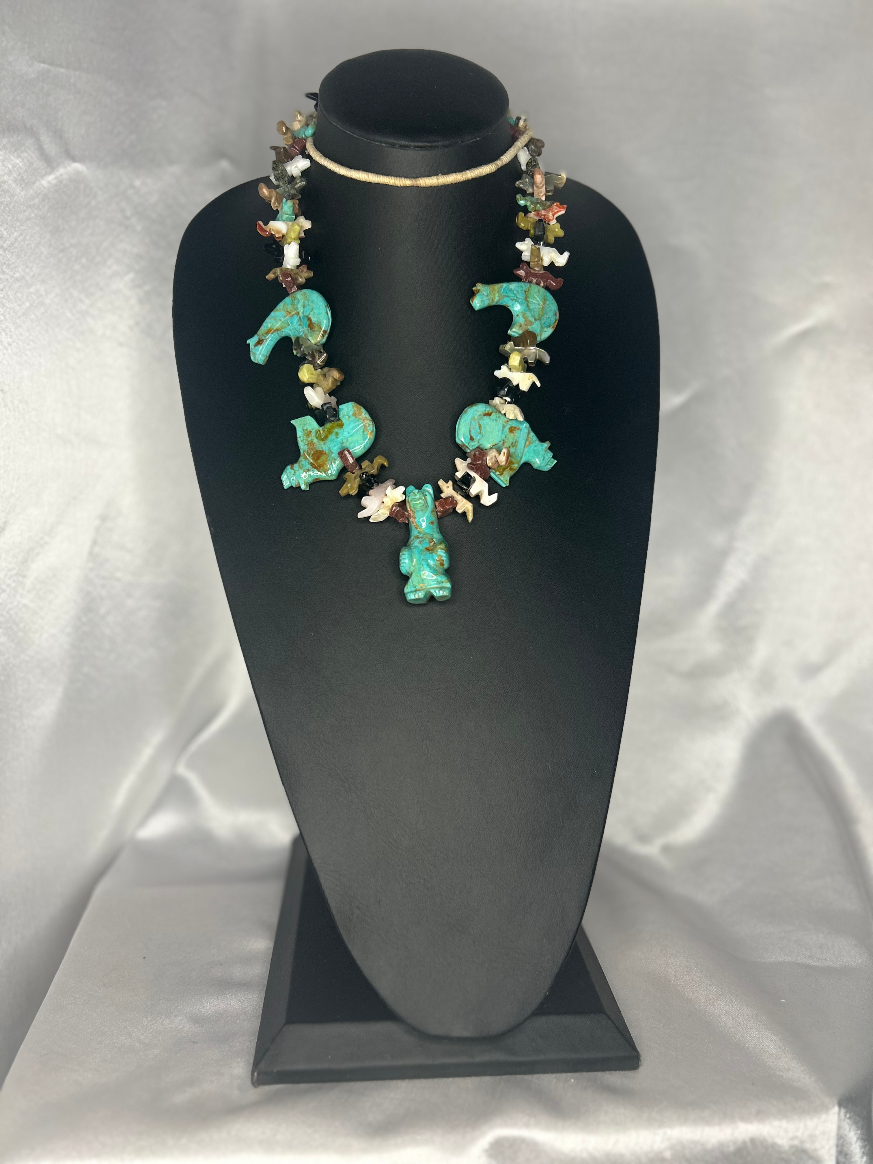 Navajo Spirit Animal Turquoise Necklace
