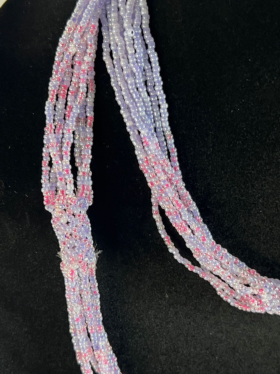 Thumbnail: Purple and Pink Multi Strand Beaded Necklace
