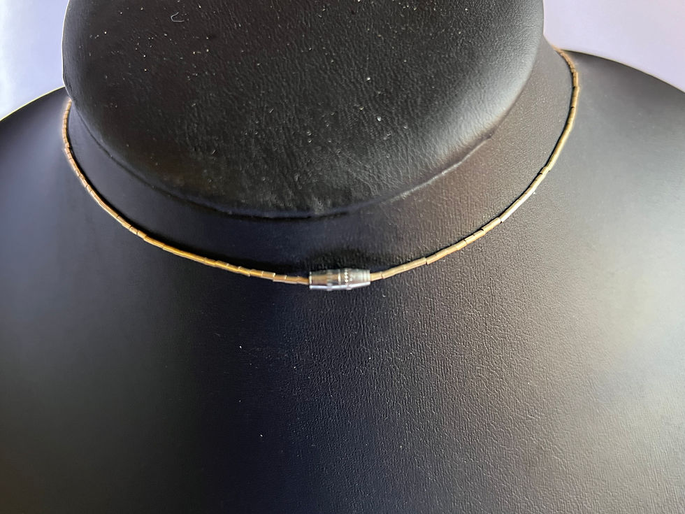 Thumbnail: Vintage Cloisonne Pendant Necklace 17"