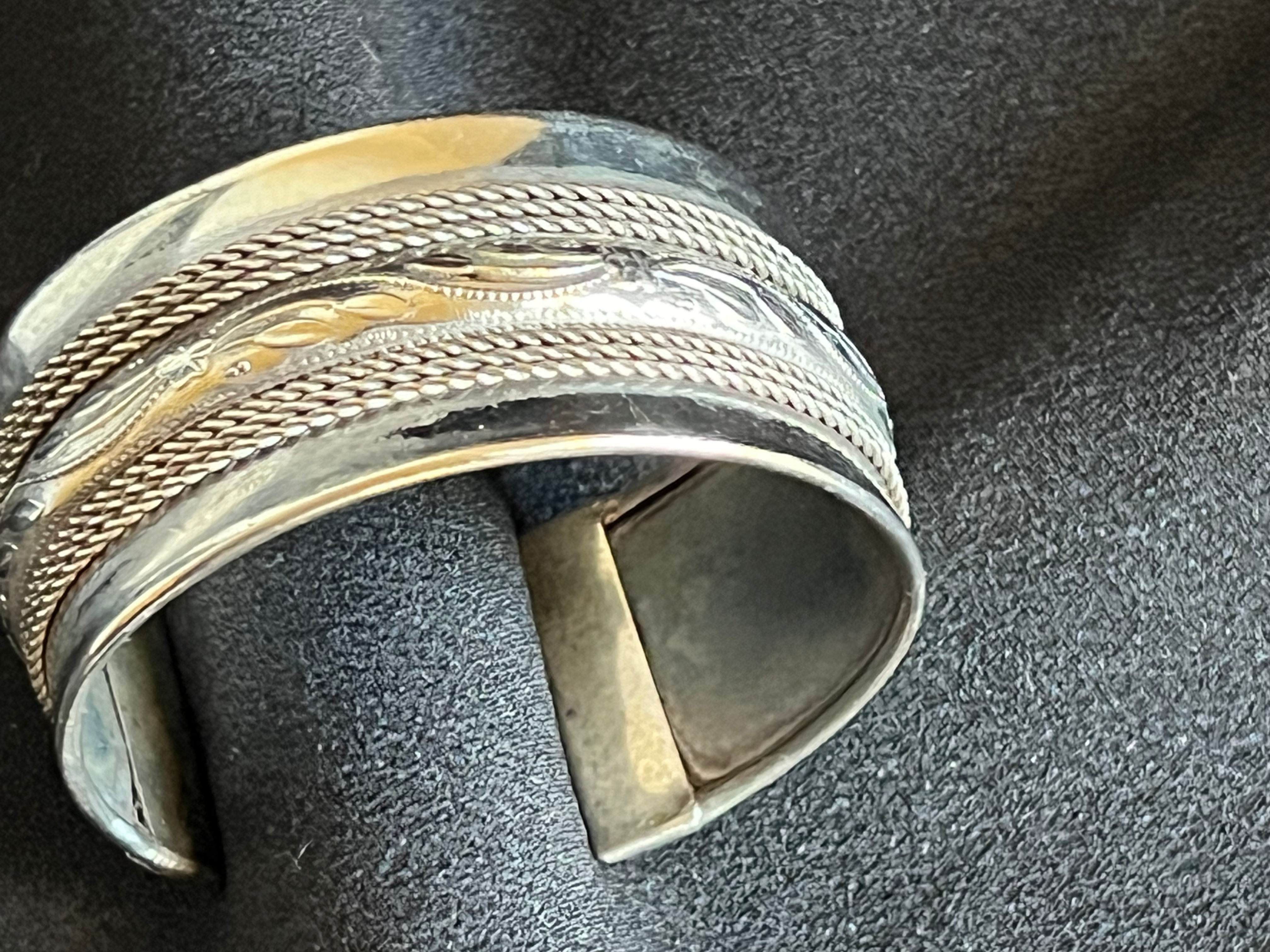 Vintage Silver Navajo Cuff Bracelet