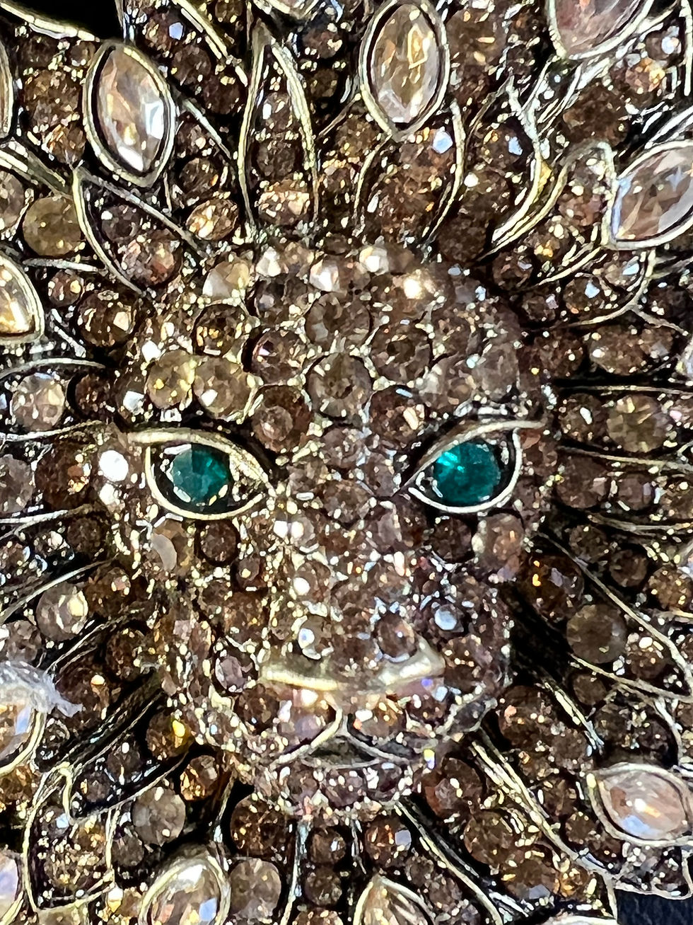 Thumbnail: Heidi Daus Crystal Lion Necklace with Double Strands