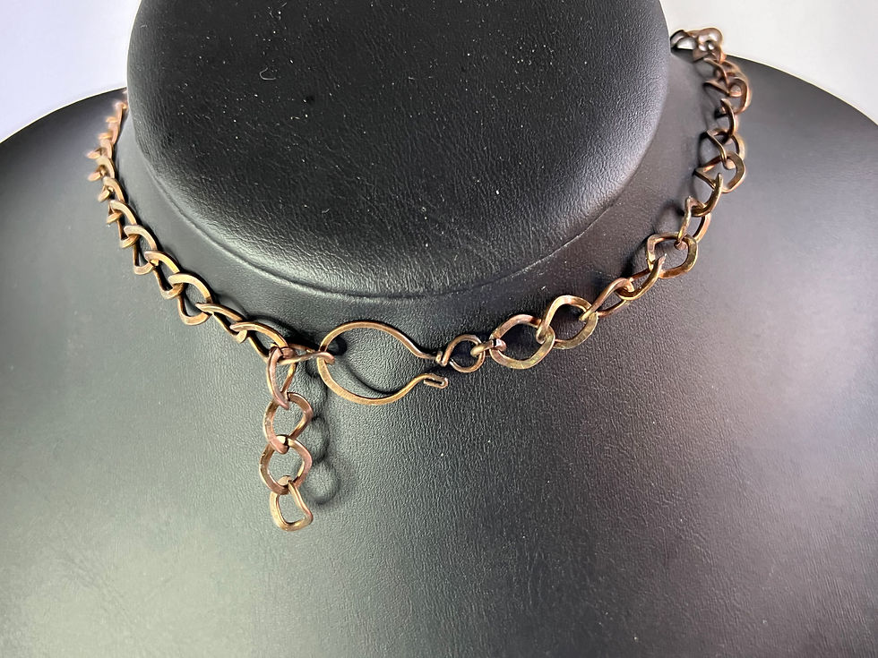 Thumbnail: Wire Wrapped Agate Stone Artisan Necklace