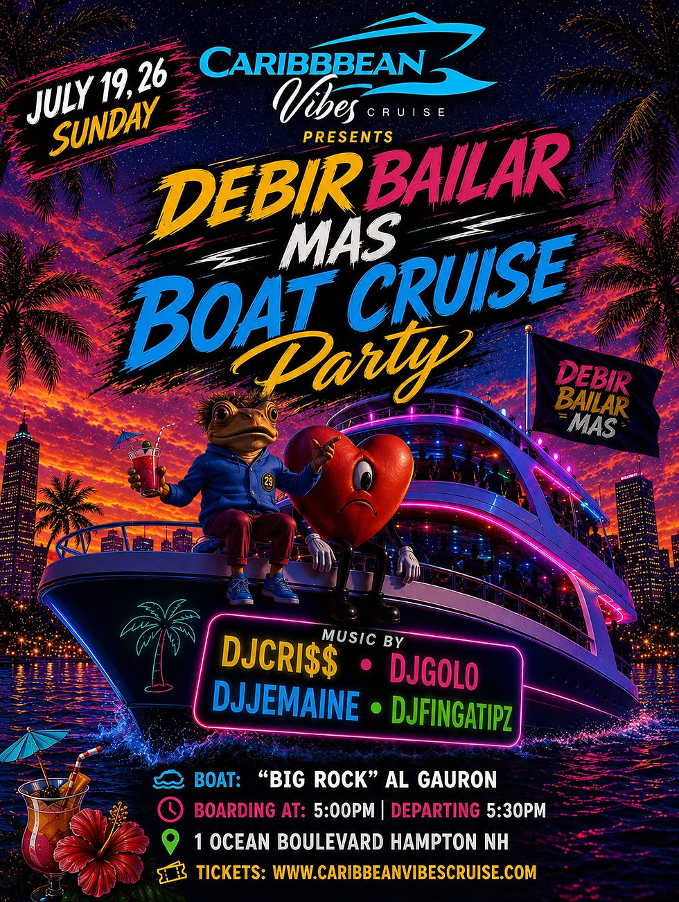 Debir Bailar Mas Boat Cruise Party