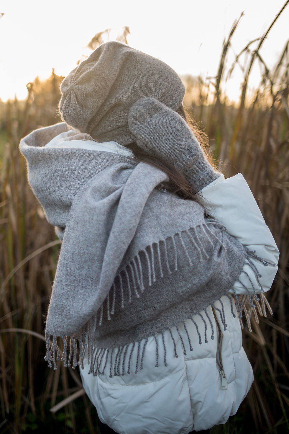 Miniatura: Vlněný pléd šedý jak