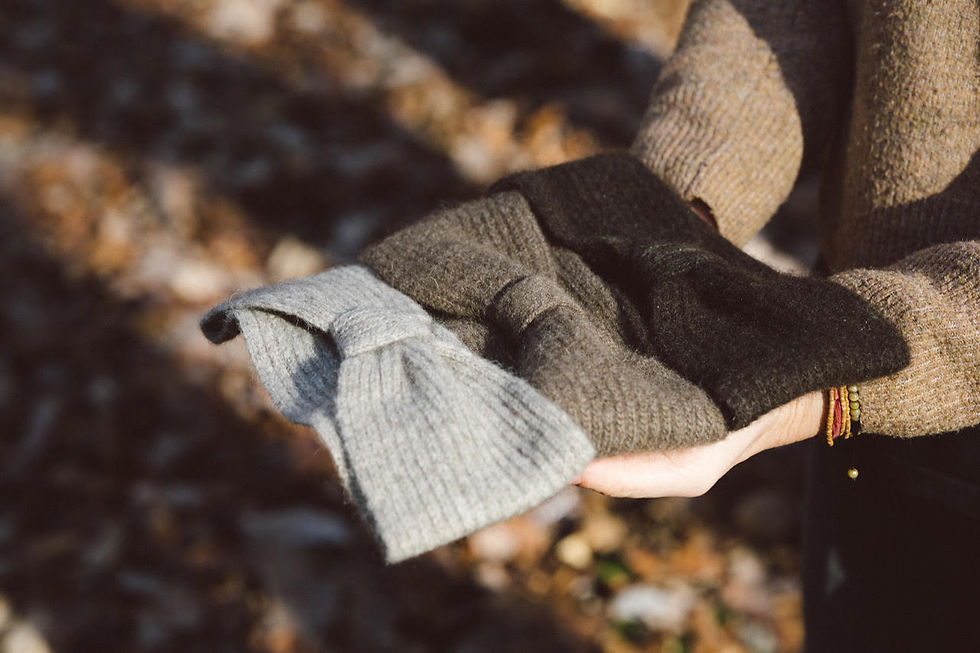 vlněná čelenka dámská