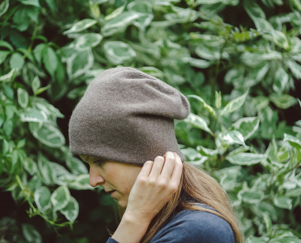 Miniatura: Chunky vlněná čepice z jaka