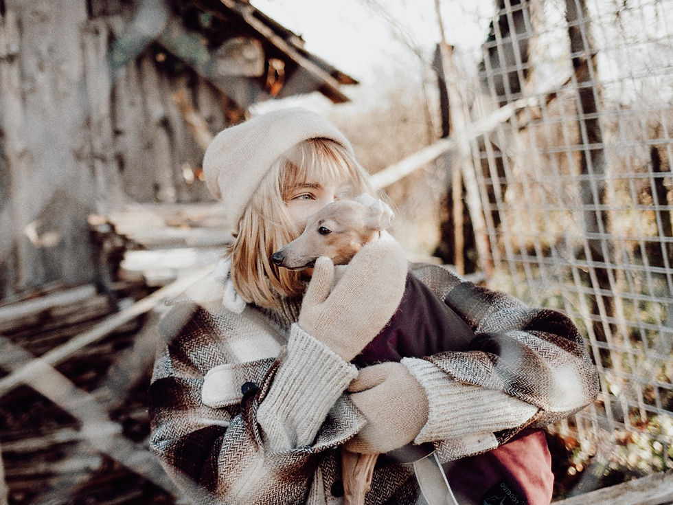 vlněné rukavice z velbloudí vlny