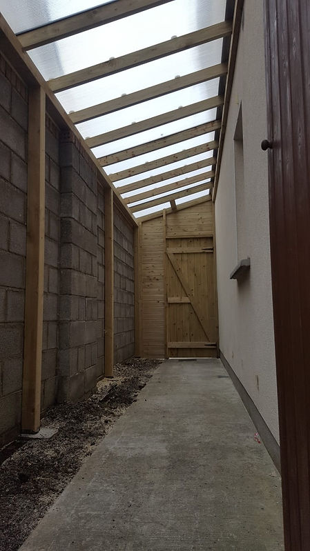 Side Return Ridge Side Passageway Roof l Side Entrance Cover l Polycarbonate Roof