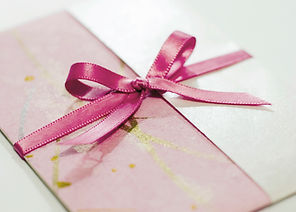 Enveloppe cadeau rose