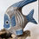 Thumbnail: Hand-Carved Wooden Fish on Driftwood Base
