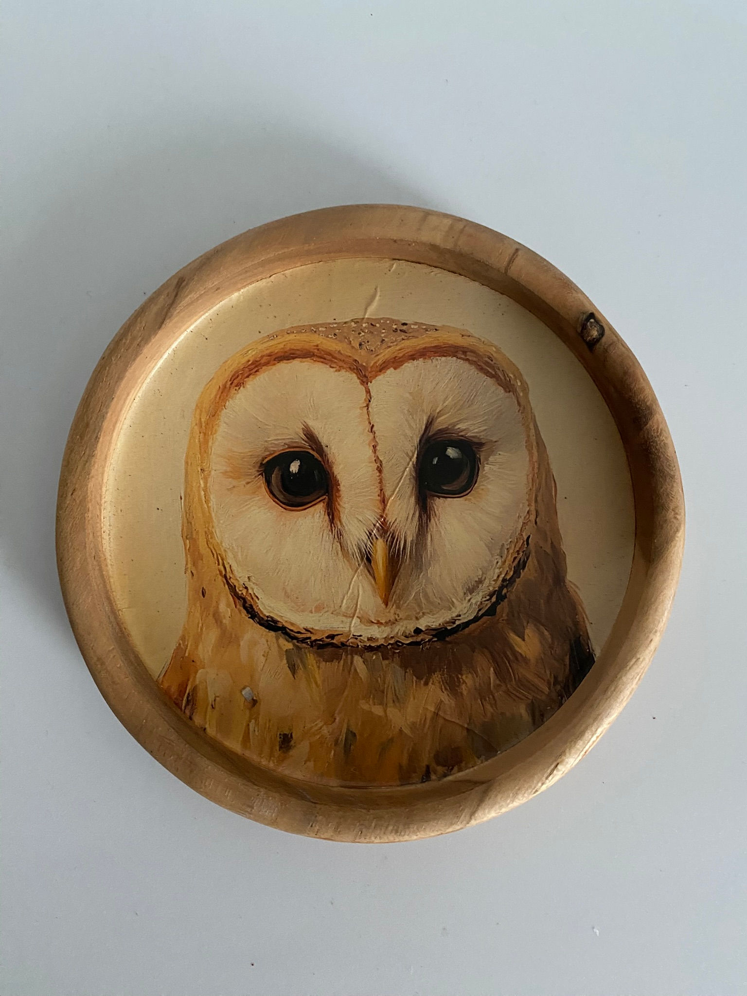 Teak Wood Animal Coaster - Owl