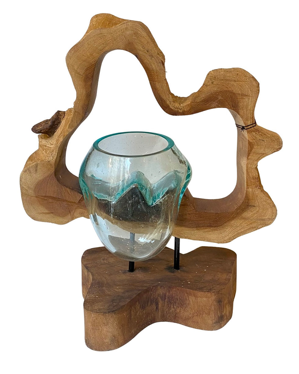 Thumbnail: Cut-Out Glass Root Vase