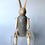Thumbnail: Grey Handmade Sitting Wooden Rabbit