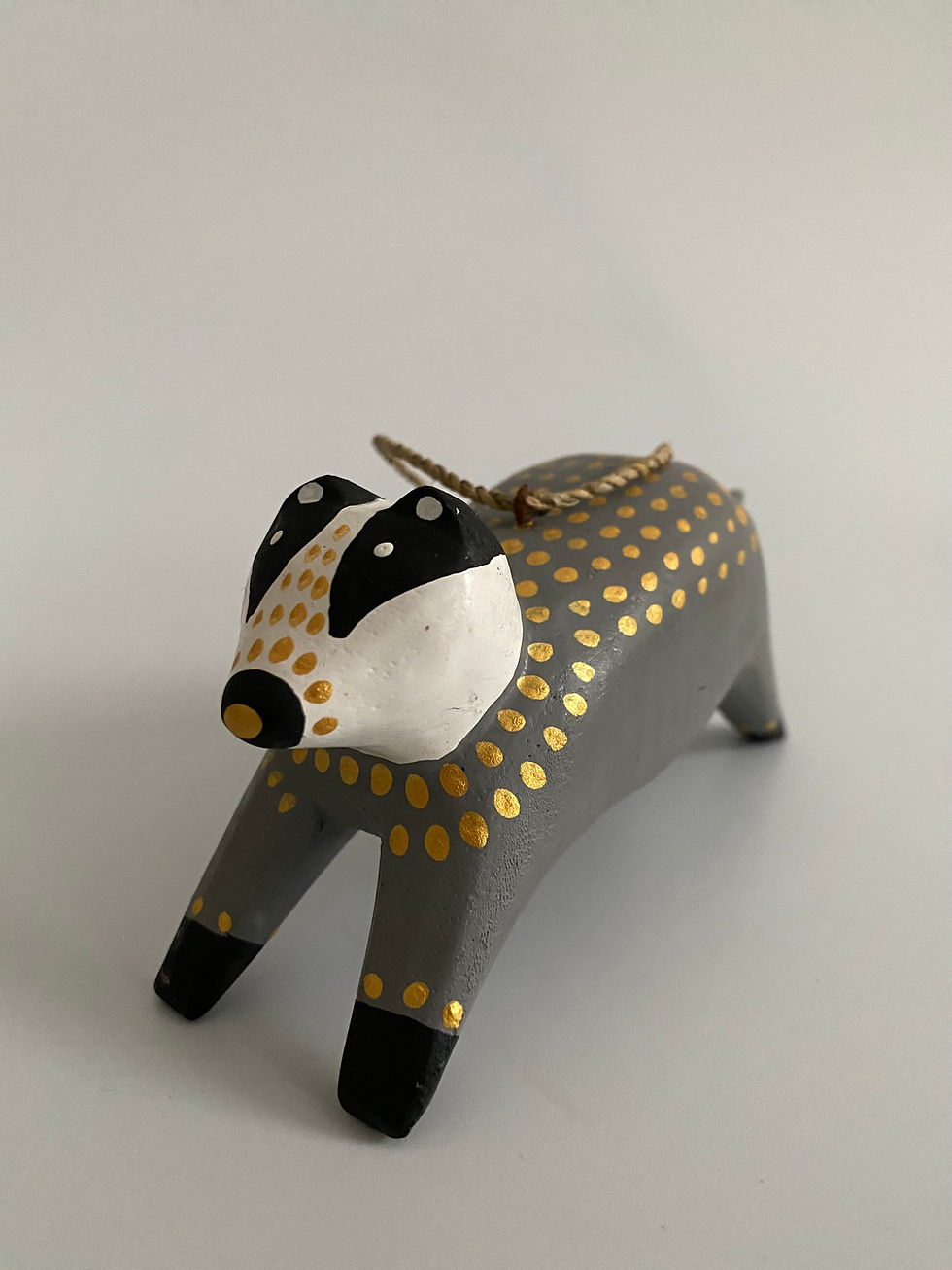 Thumbnail: Leaping Badger Hanging Decoration